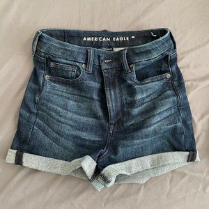 American Eagle Curvy Super Hi-Rise Shortie Shorts
